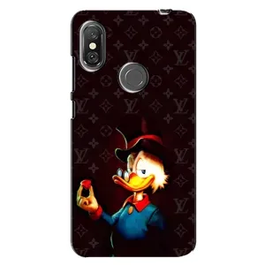 Чехли для Xiaomi Redmi Note 6 Pro - Скрудж МакДак Louis Vuitton (PREMIUMPrint) (Скрудж з ботліантом)