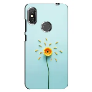 Чехлы с Цветами для Xiaomi Redmi Note 6 Pro (VPrint) (Желтый цветок)