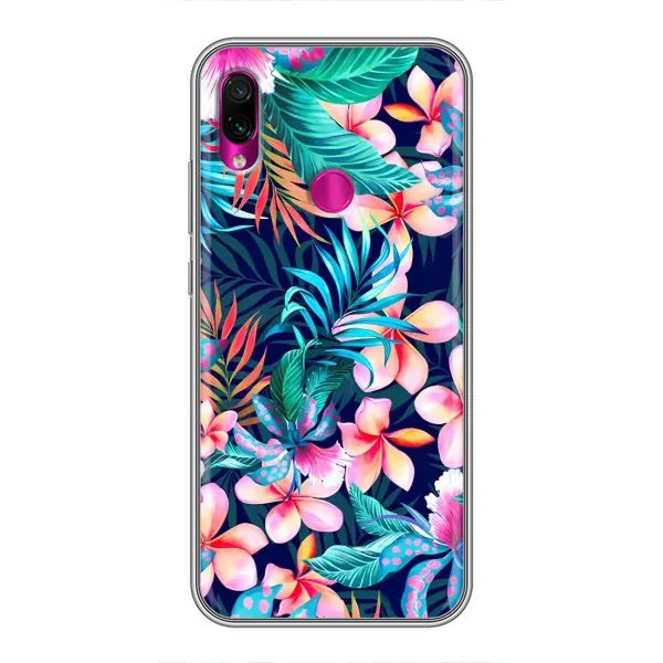 Чехол с принтом «Красочные цветы» для Xiaomi Redmi Note 7 Pro