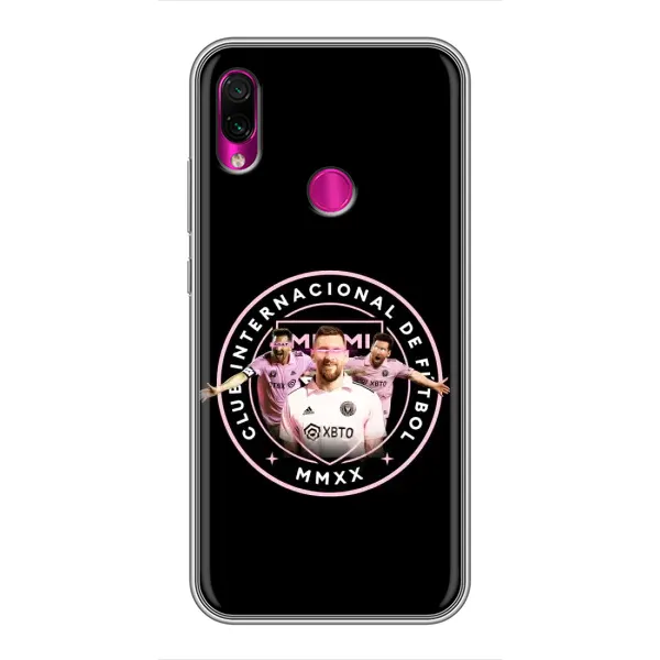 Чохол з принтом «Мессі в лого» для Xiaomi Redmi Note 7 Pro Чохол з принтом «Мессі в лого» для Xiaomi Redmi Note 7 Pro