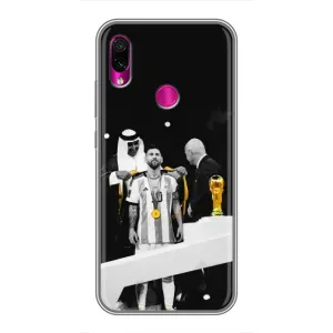 Чохли для Xiaomi Redmi Note 7 Pro (Leo чемпіон) (AlphaPrint) (Мессі коронований)