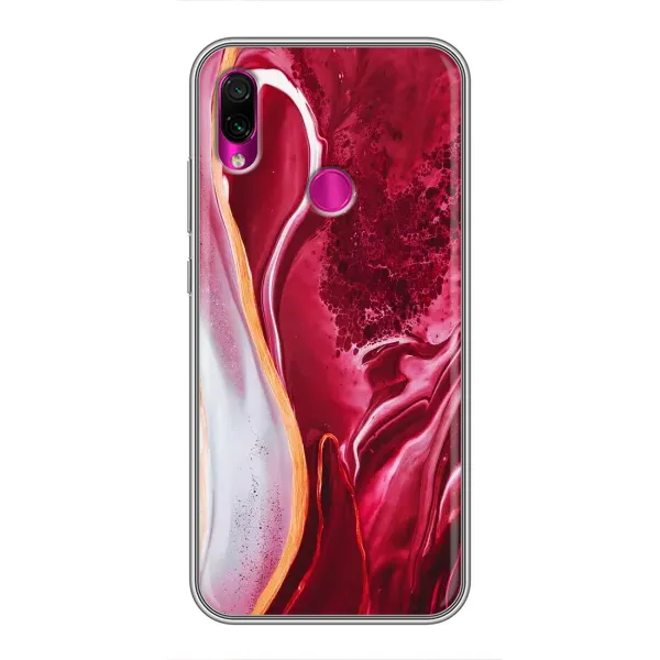 Чехол с принтом «Мрамор красный» для Xiaomi Redmi Note 7 Pro