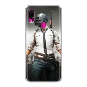 Чехол PUBG для Сяоми Редми Ноут 7 Про (AlphaPrint)