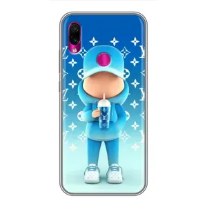 Круті Чохли Луі Віттон для Xiaomi Redmi Note 7 Pro (AlphaPrint) (Хлопець LV)