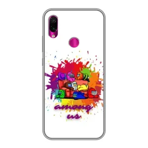 Чохли Амонг Ас для Xiaomi Redmi Note 7 Pro (AlphaPrint) (Яскравий АмонгАс)