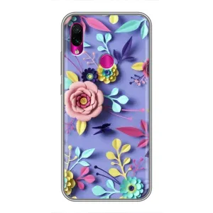 Чехлы с Цветами для Xiaomi Redmi Note 7 (VPrint) (Цветочный дизайн)