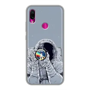 Чехол NASA для Xiaomi Redmi Note 7 (AlphaPrint) (Космонавт фото)