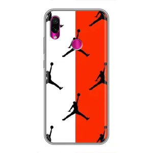 Чехлы для Xiaomi Redmi Note 7 - с картинкой JORDAN (AlphaPrint) (Лого Джордан)