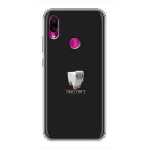 Чохол Майнкрафт на Xiaomi Redmi Note 7 (AlphaPrint) Minecraft (Овечка Майнкрафт)