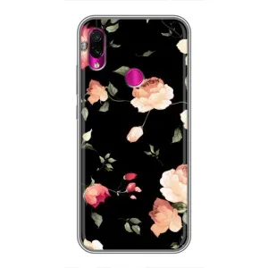 Чехлы с Цветами для Xiaomi Redmi Note 7 (VPrint) (Розочки)