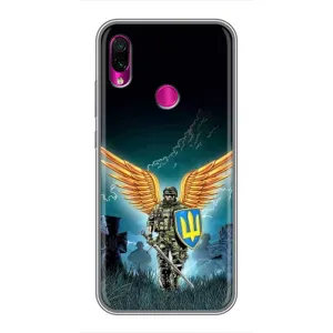 Чехлы с картинкой ЗСУ для Xiaomi Redmi Note 7 (AlphaPrint) (Солдат ЗСУ)