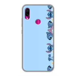 Чехол с принтом Стич на Xiaomi Redmi Note 7 (Стич фон)