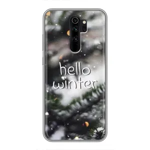 Новорічні, Святкові Чохли для Xiaomi Redmi Note 8 Pro - 2024 год (Hello winter)