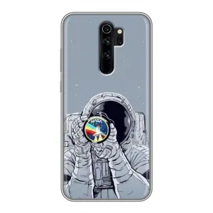 Чехол NASA для Xiaomi Redmi Note 8 Pro (AlphaPrint) (Космонавт фото)