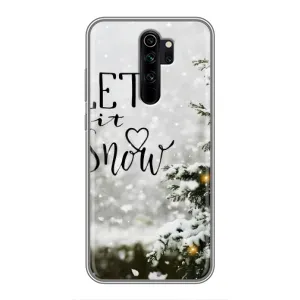 Новорічні, Святкові Чохли для Xiaomi Redmi Note 8 Pro - 2024 год (Let it snow)