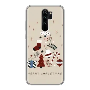Різдвяні Чохли для Xiaomi Redmi Note 8 Pro (VPrint) (Merry Christmas)
