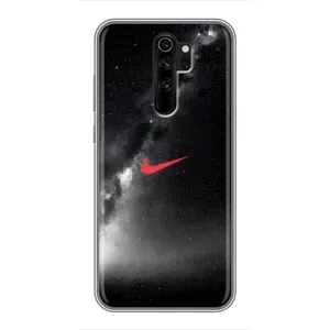 Чехол для Xiaomi Redmi Note 8 Pro - с принтом Найк (AlphaPrint) (Найк красный)