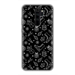 Новорічні, Святкові Чохли для Xiaomi Redmi Note 8 Pro - 2024 год (Новорічний фон)