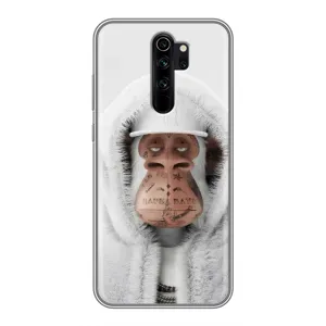 Чехлы с Обезьянами NFT для Xiaomi Redmi Note 8 Pro (AlphaPrint) (обезьяна NFT в тату)