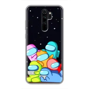 Чохли Амонг Ас для Xiaomi Redmi Note 8 Pro (AlphaPrint) (Скіни в космосі)