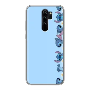 Чехол с принтом Стич на Xiaomi Redmi Note 8 Pro (Стич фон)