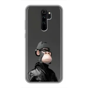 Чехлы с Обезьянами NFT для Xiaomi Redmi Note 8 Pro (AlphaPrint) (стильная обезьяна NFT)