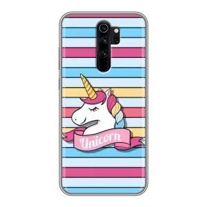 Чехол для Сяоми Редми Ноут 8 Про - (Единорожки - Новинки) (AlphaPrint) (Unicorn)