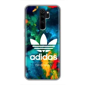 Чехлы Адидас для Xiaomi Redmi Note 8 Pro (AlphaPrint) (Яркий Адидас)