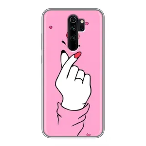 Чохол з принтом для Xiaomi Redmi Note 8 Pro (AlphaPrint - Знак сердечка)