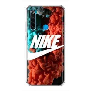 Чехол для Xiaomi Redmi Note 8 - с принтом Найк (AlphaPrint) (Дымчатый найк)