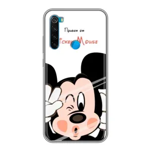 Эксклюзивный чехол для Xiaomi Redmi Note 8 (AlphaPrint - Мультяшные) (Маус Микки)