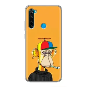 Чехлы с Обезьянами NFT для Xiaomi Redmi Note 8 (AlphaPrint) (Скучающая Обезьяна NFT)
