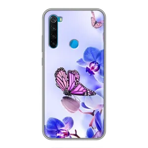 Чехлы с Цветами для Xiaomi Redmi Note 8T (VPrint) (Бабочка на цветочке)