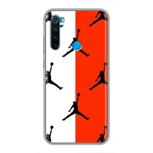 Чехлы для Xiaomi Redmi Note 8T - с картинкой JORDAN (AlphaPrint) (Лого Джордан)