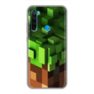 Чехол Майнкрафт на Xiaomi Redmi Note 8T (AlphaPrint) Minecraft (текстура Майнкрафт)