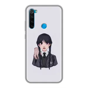 Чехлы Венсдей на Xiaomi Redmi Note 8T Уэнсдей (AlphaPrint) (Уэнздей и Вещь)