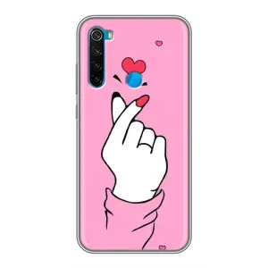 Чехол с принтом для Xiaomi Redmi Note 8T (AlphaPrint - Знак сердечка)
