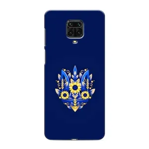 Чохли для Xiaomi Redmi Note 9 Pro Max Укр. Символіка (AlphaPrint) (Квітковий Герб)
