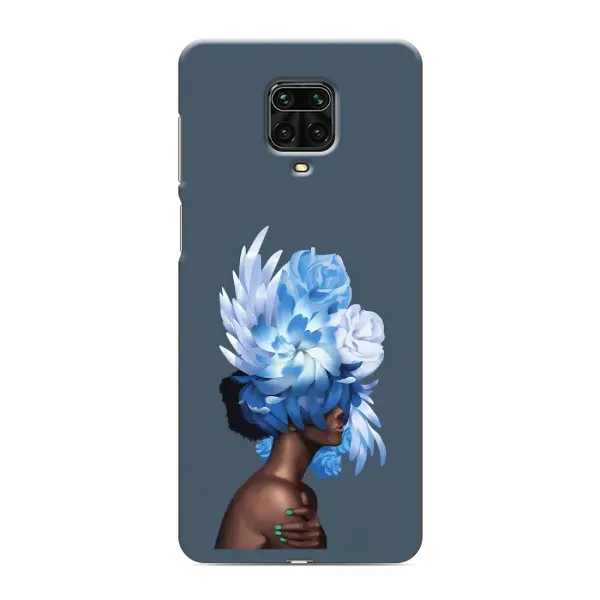 Чохол з принтом «Квіти на голові» для Xiaomi Redmi Note 9 Pro Max