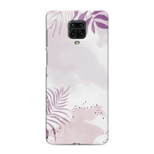 Чохол з принтом «Фіолетове листя» для Xiaomi Redmi Note 9 Pro Max