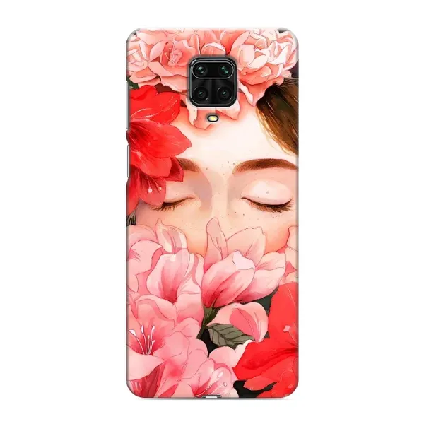 Чохол з принтом «Очі в квітах» для Xiaomi Redmi Note 9 Pro Max