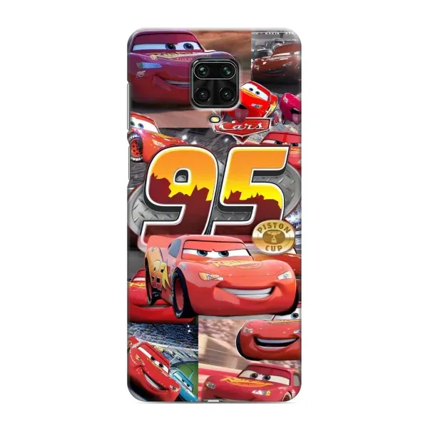 Чохол з принтом «Колаж Блискавка Маквін» для Xiaomi Redmi Note 9 Pro Max