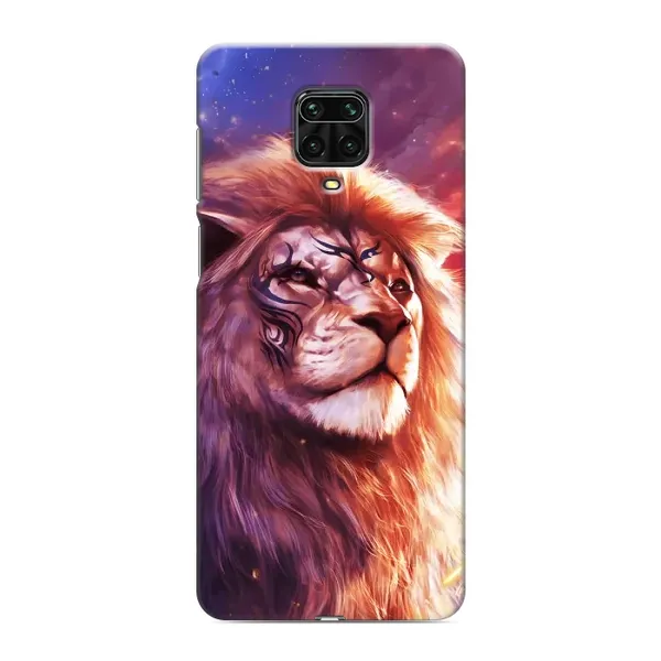 Чохол з принтом «Красочний Лев» для Xiaomi Redmi Note 9 Pro Max