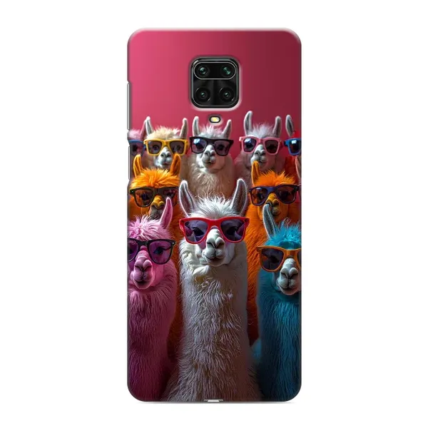 Чохол з принтом «Лами в окулярах» для Xiaomi Redmi Note 9 Pro Max Чохол з принтом «Лами в окулярах» для Xiaomi Redmi Note 9 Pro Max