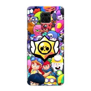 Чехол для Xiaomi Redmi Note 9 Pro Max Бравл Старс (VPrint)