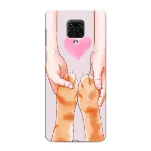 Чохол з принтом «Любовь до котиків» для Xiaomi Redmi Note 9 Pro Max