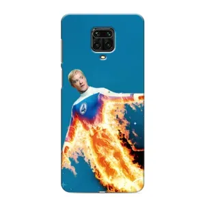 Чохол з принтом Фантастична четвірка для Xiaomi Redmi Note 9 Pro Max (Людина-факел у вогні)
