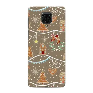 Новорічні, Святкові Чохли для Xiaomi Redmi Note 9 Pro Max - 2024 год (Новорічні пряники)
