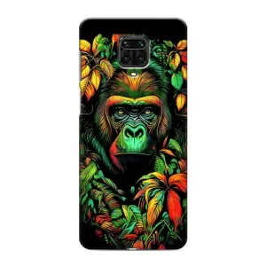 Чохол з принтом «Мавпа в квітах» для Xiaomi Redmi Note 9 Pro Max