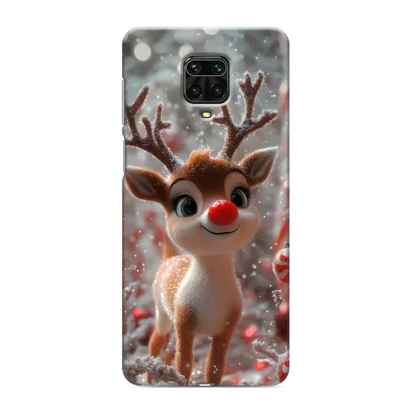 Чехол с принтом «Олень с носом» для Xiaomi Redmi Note 9 Pro Max